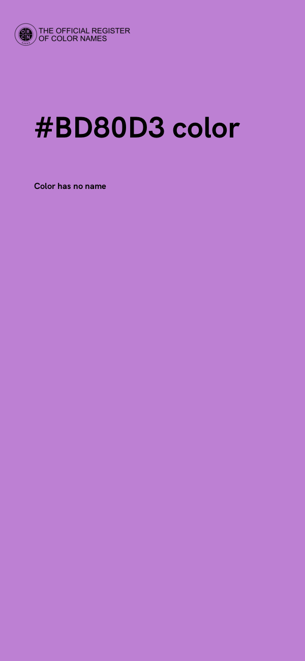 #BD80D3 color image