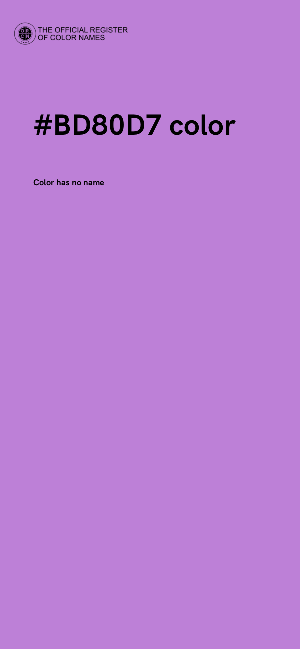 #BD80D7 color image