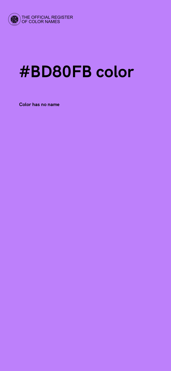 #BD80FB color image