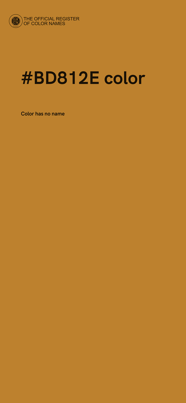 #BD812E color image