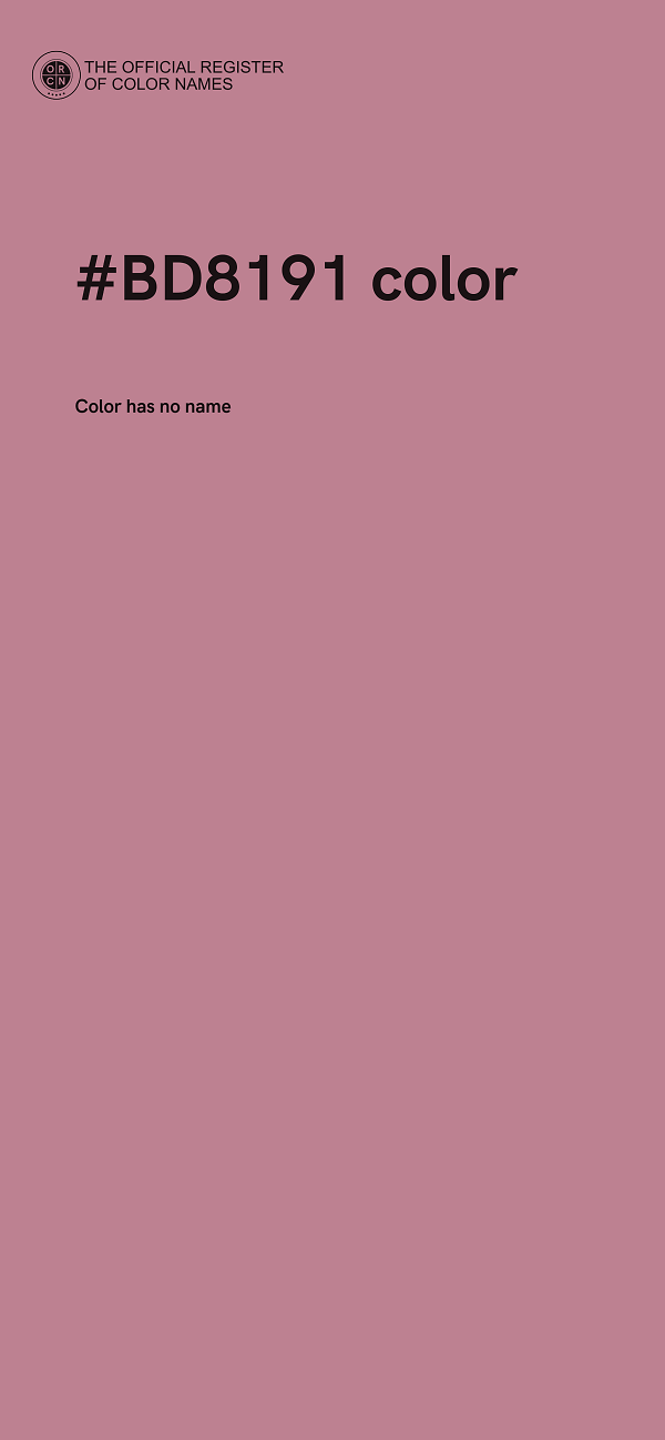 #BD8191 color image