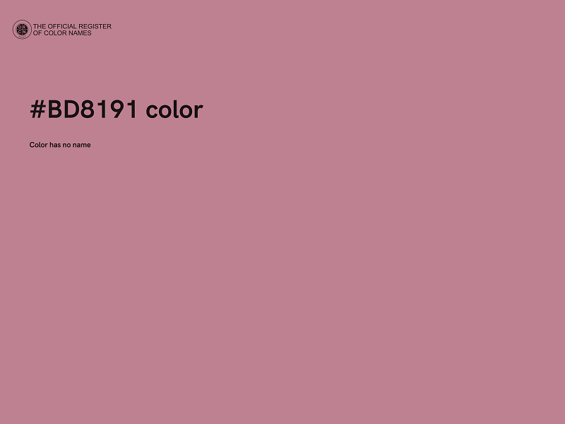 #BD8191 color image