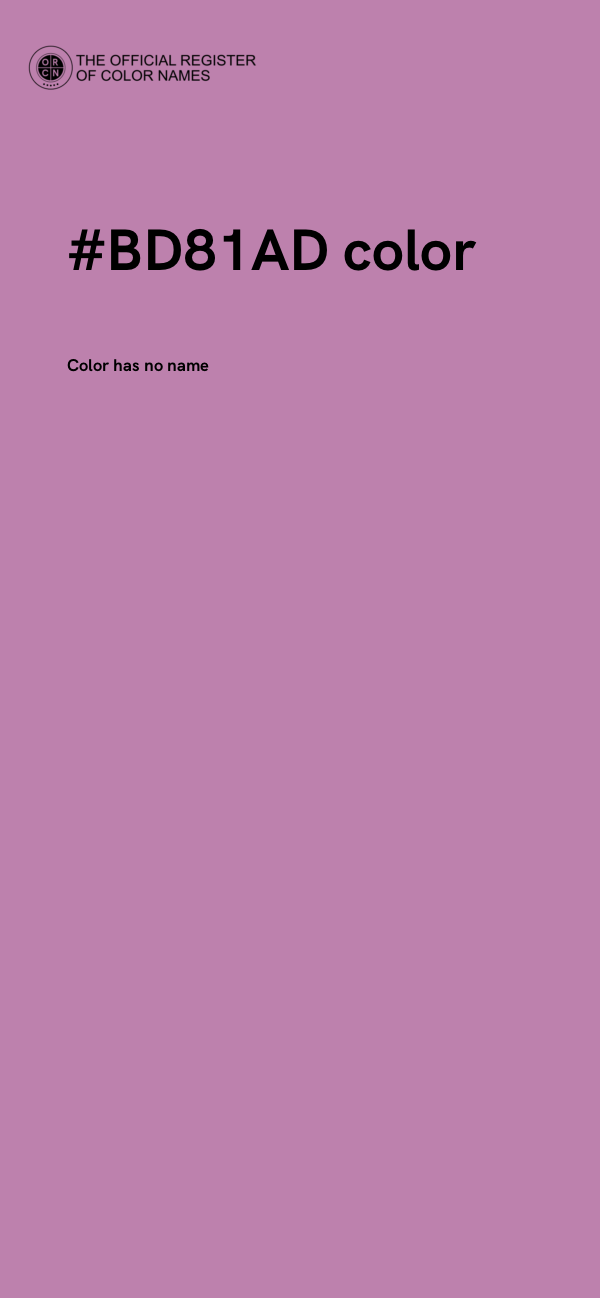#BD81AD color image