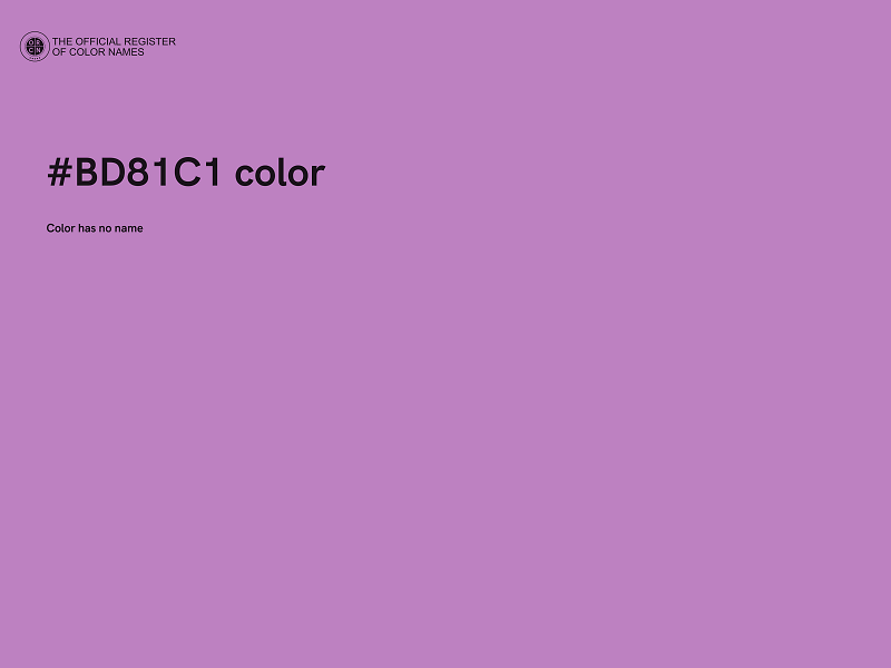 #BD81C1 color image