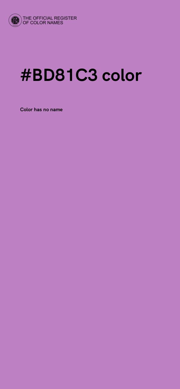 #BD81C3 color image