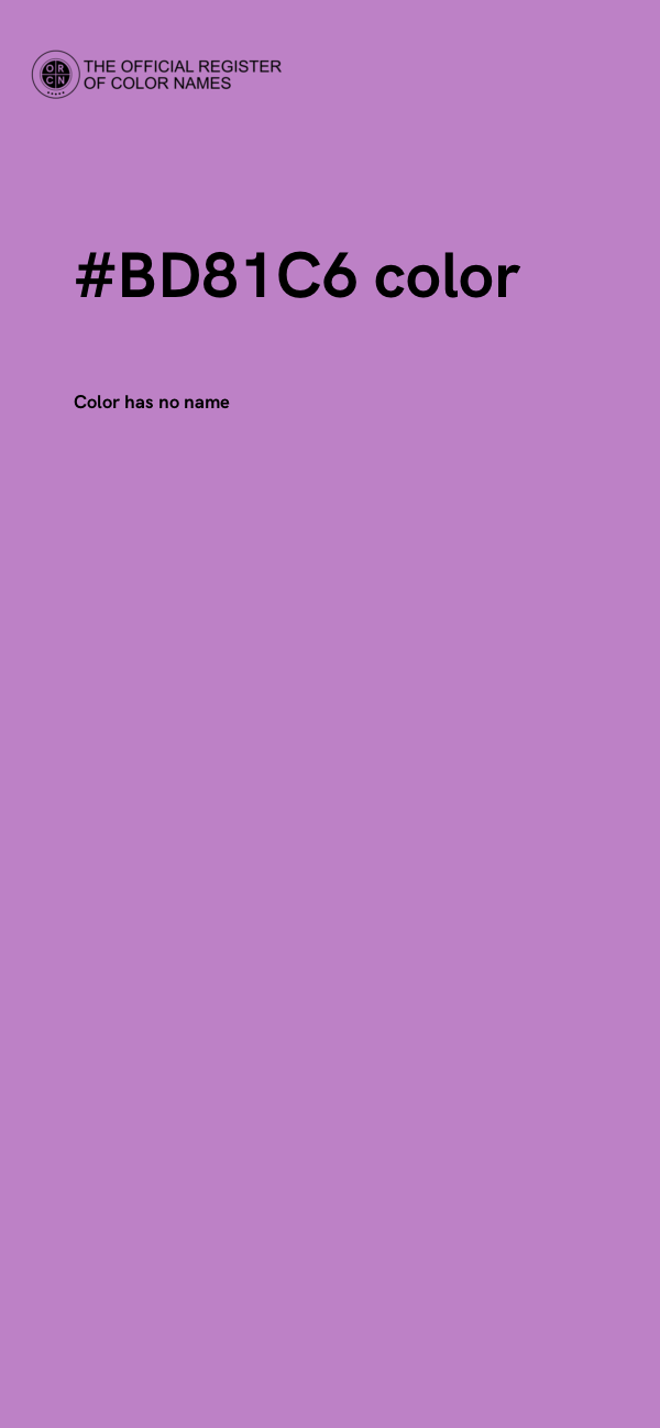 #BD81C6 color image