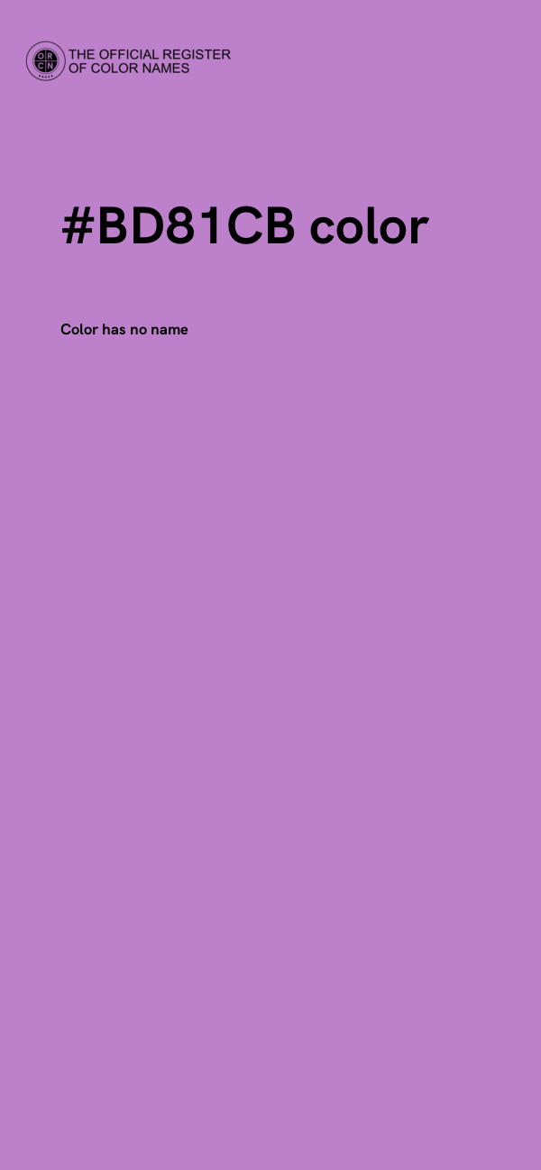 #BD81CB color image