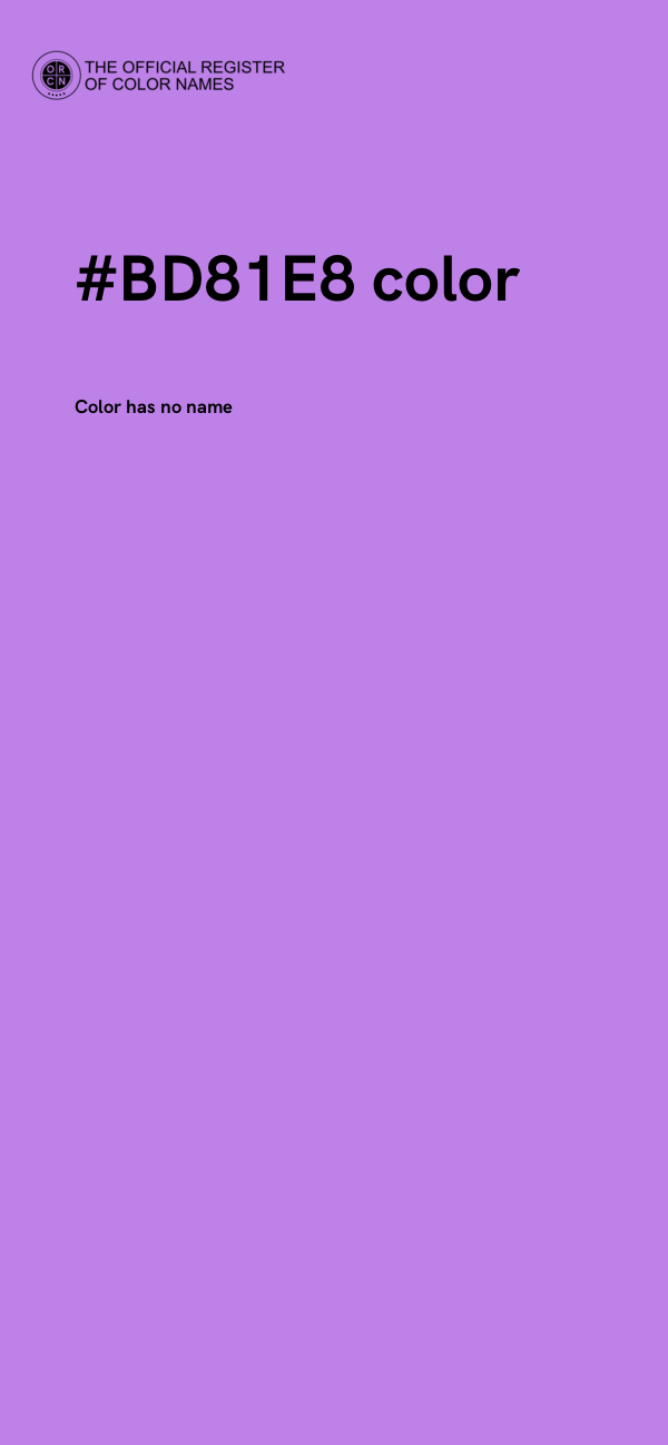 #BD81E8 color image