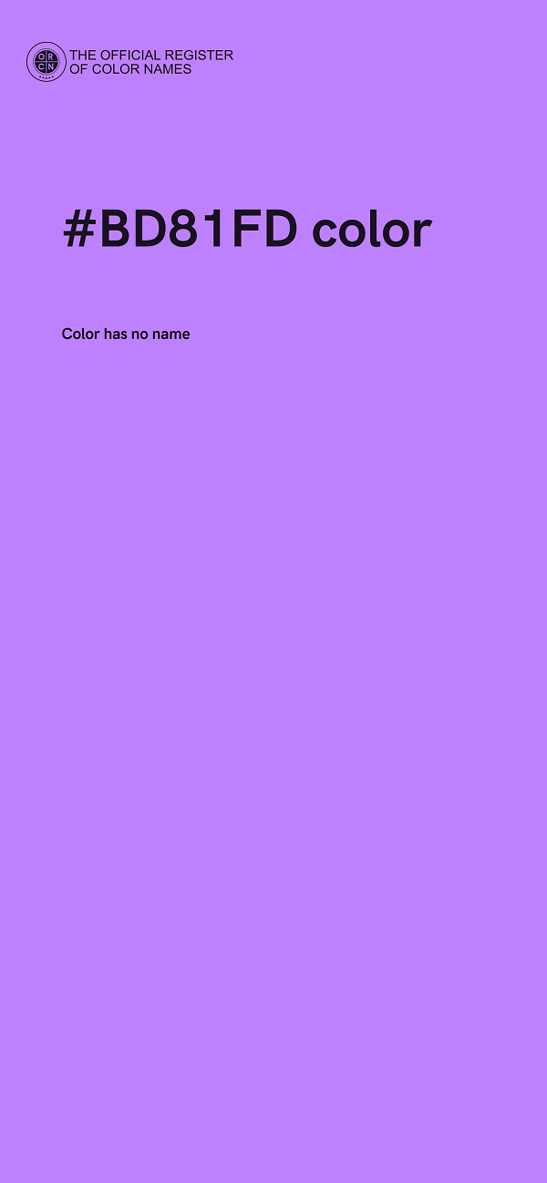 #BD81FD color image