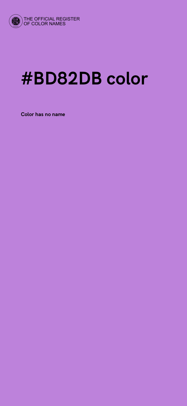 #BD82DB color image