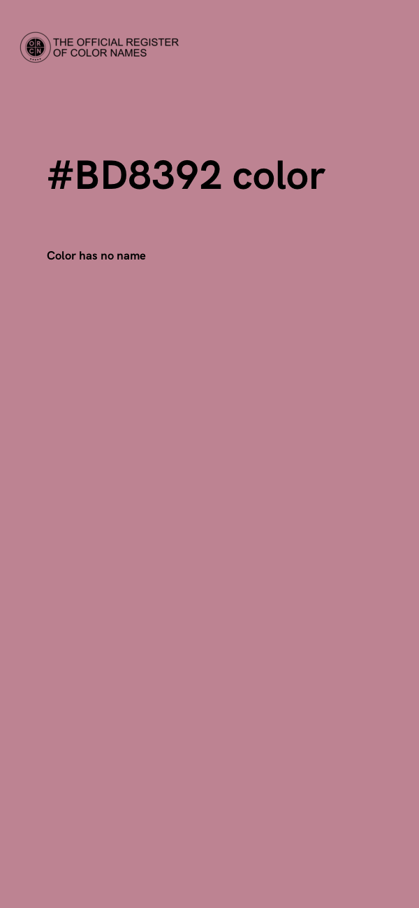#BD8392 color image
