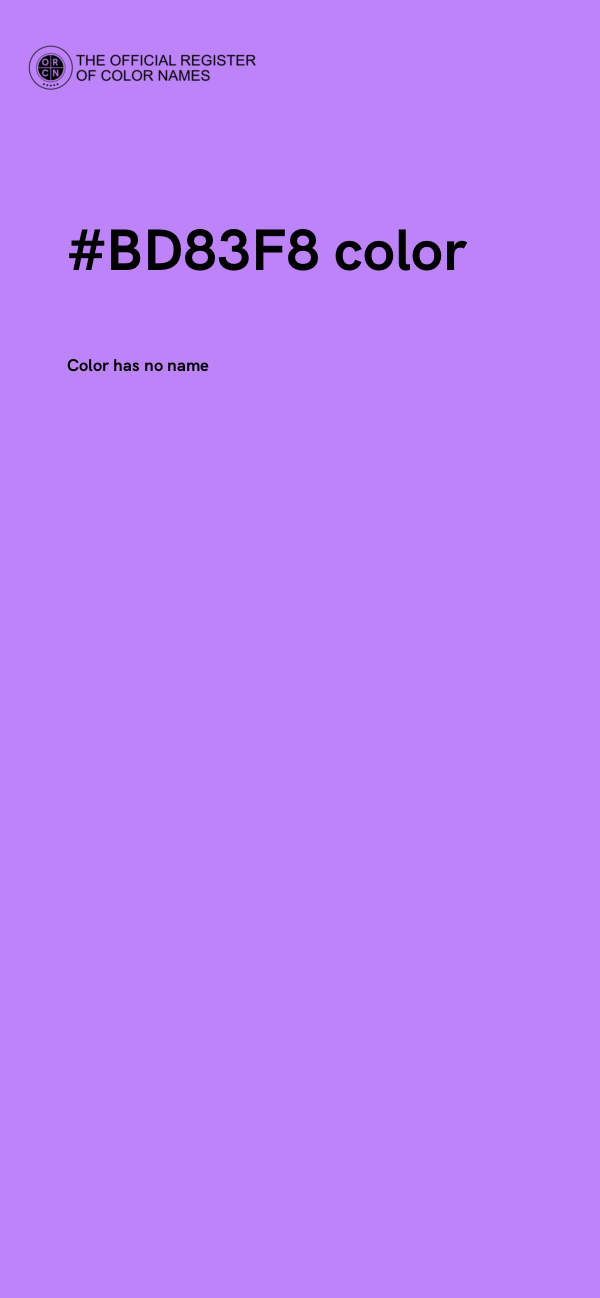 #BD83F8 color image