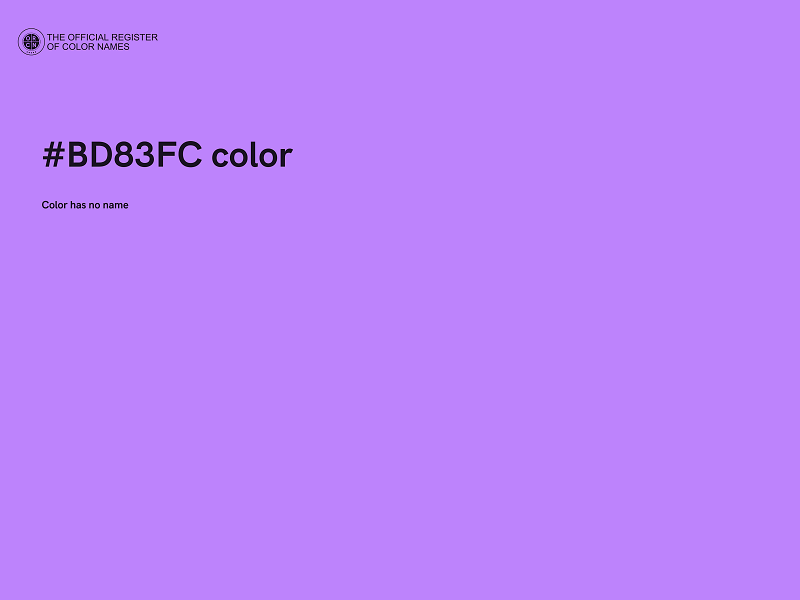#BD83FC color image