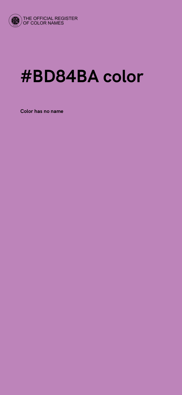 #BD84BA color image