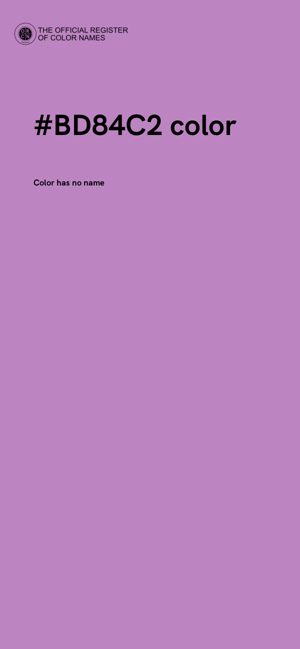 #BD84C2 color image