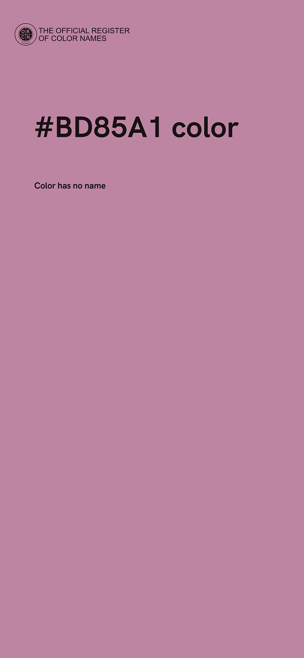 #BD85A1 color image