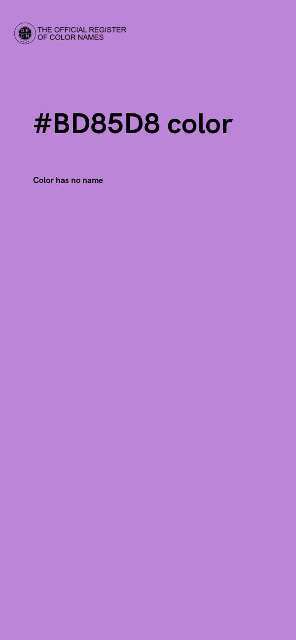 #BD85D8 color image