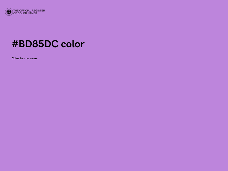 #BD85DC color image