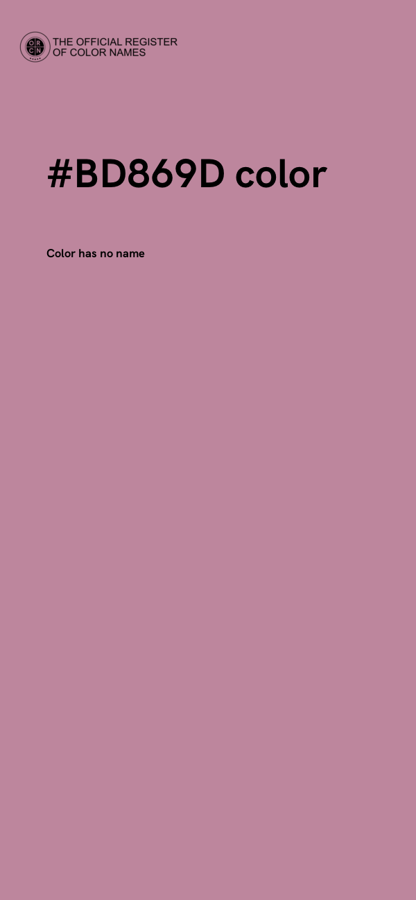 #BD869D color image