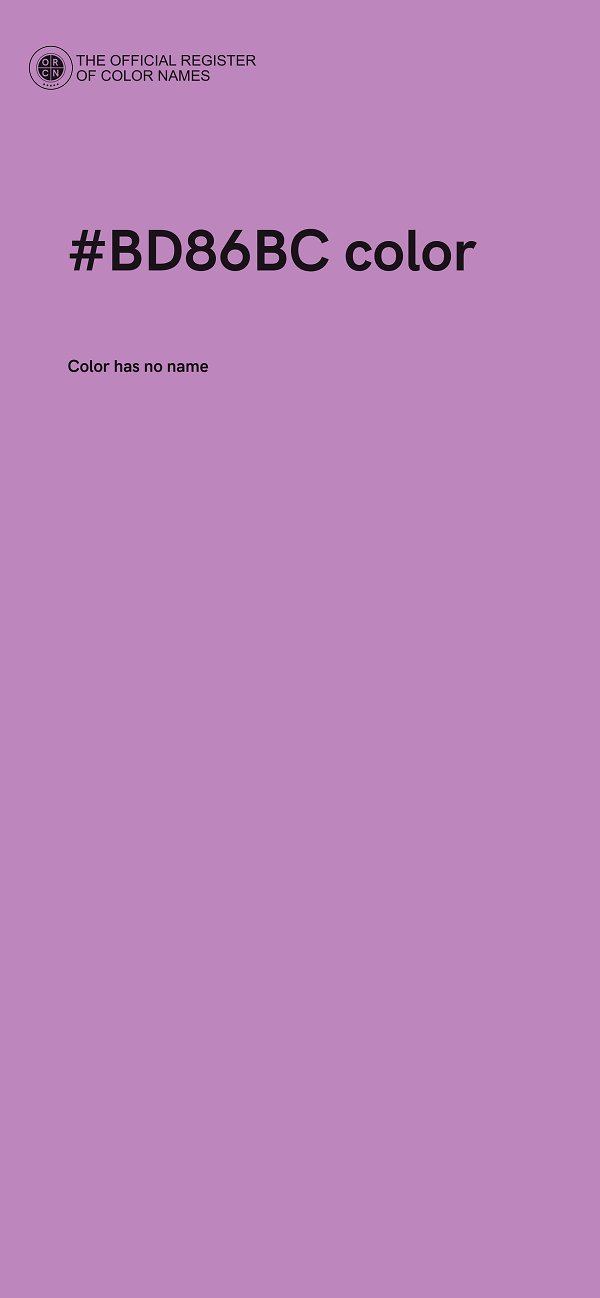 #BD86BC color image