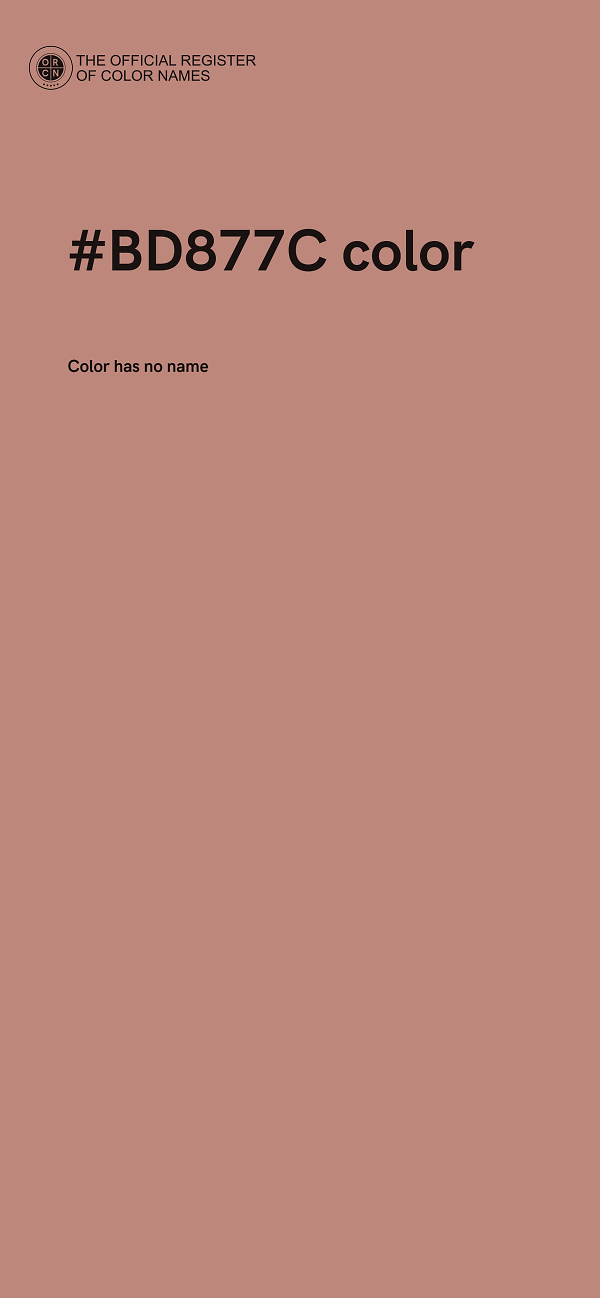 #BD877C color image