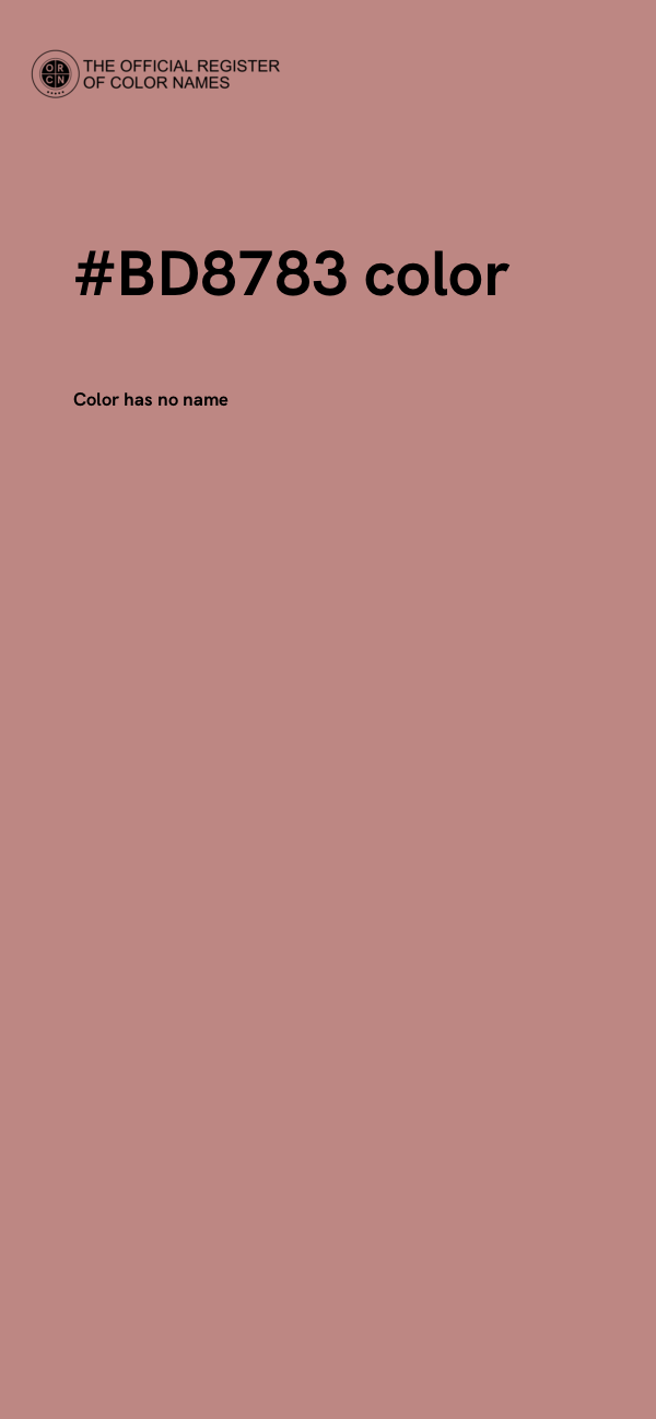 #BD8783 color image