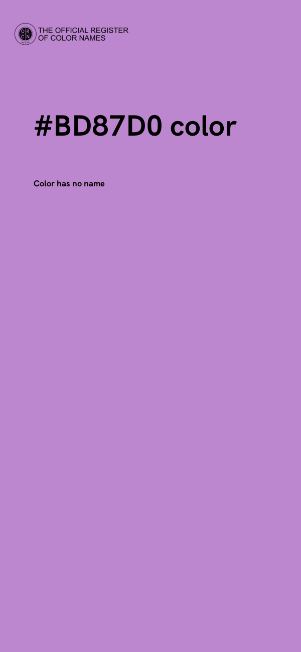 #BD87D0 color image