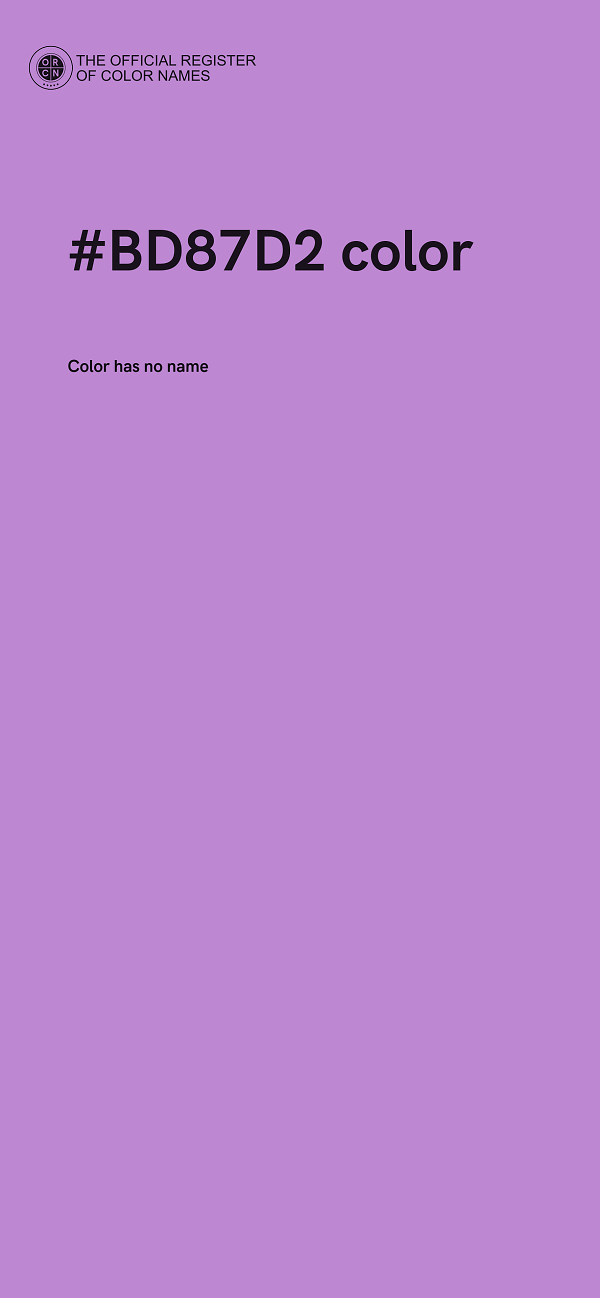 #BD87D2 color image