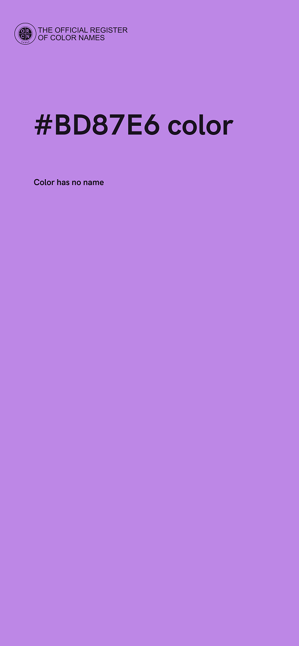 #BD87E6 color image