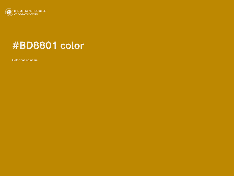 #BD8801 color image