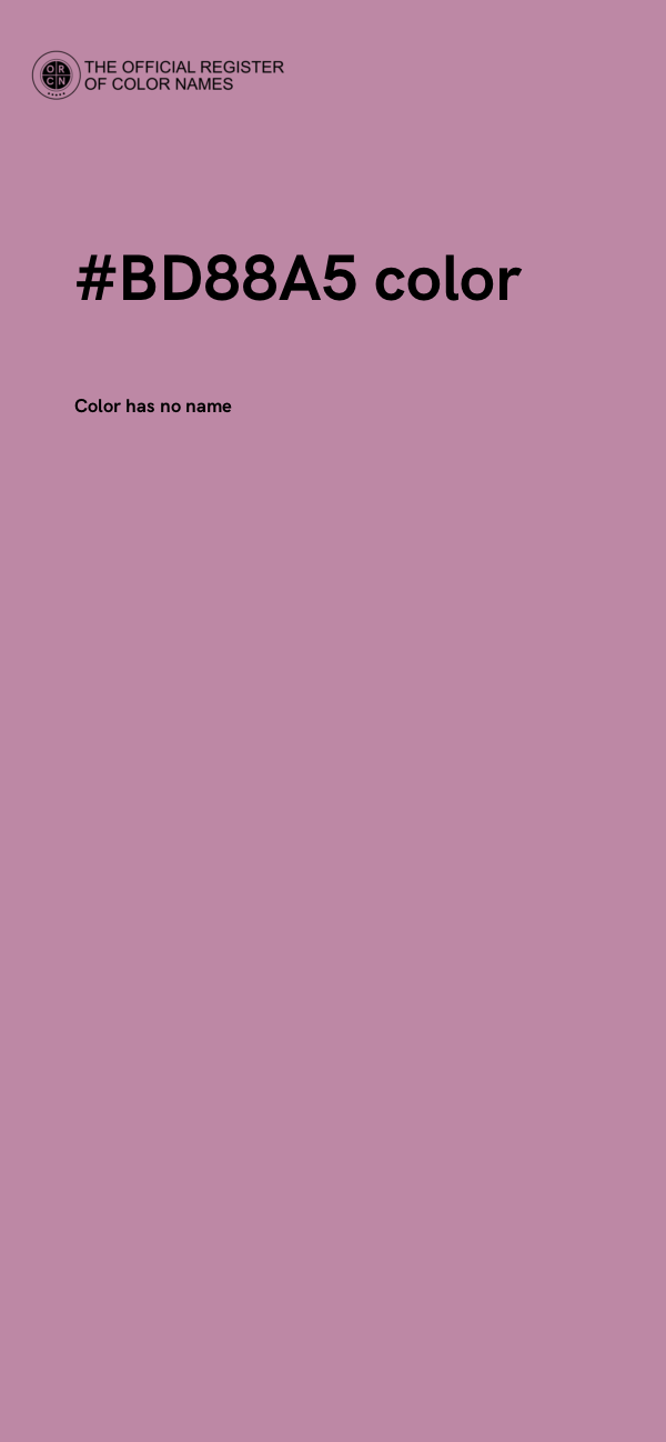 #BD88A5 color image