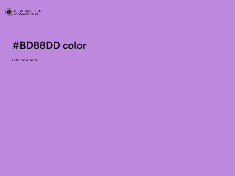 #BD88DD color image