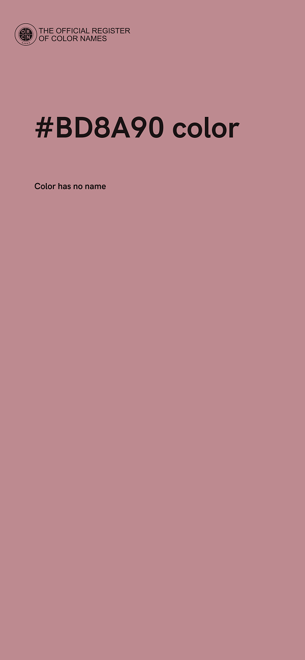 #BD8A90 color image