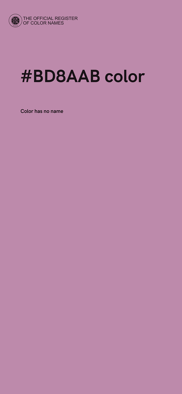 #BD8AAB color image