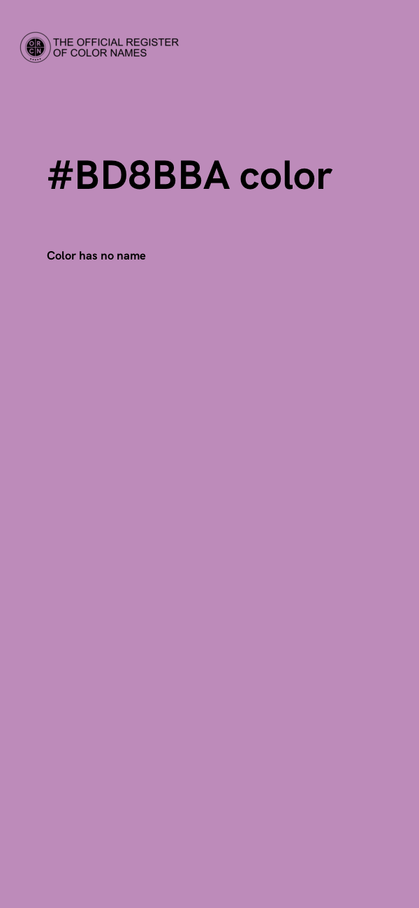 #BD8BBA color image