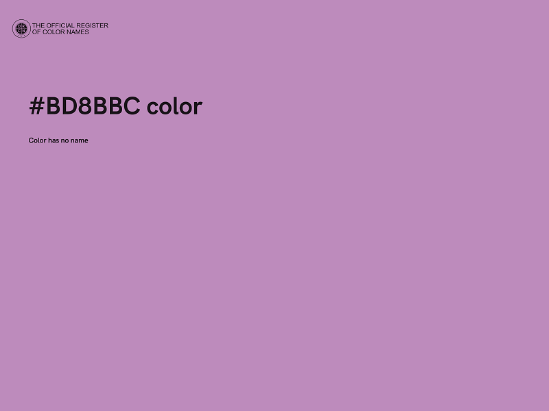 #BD8BBC color image