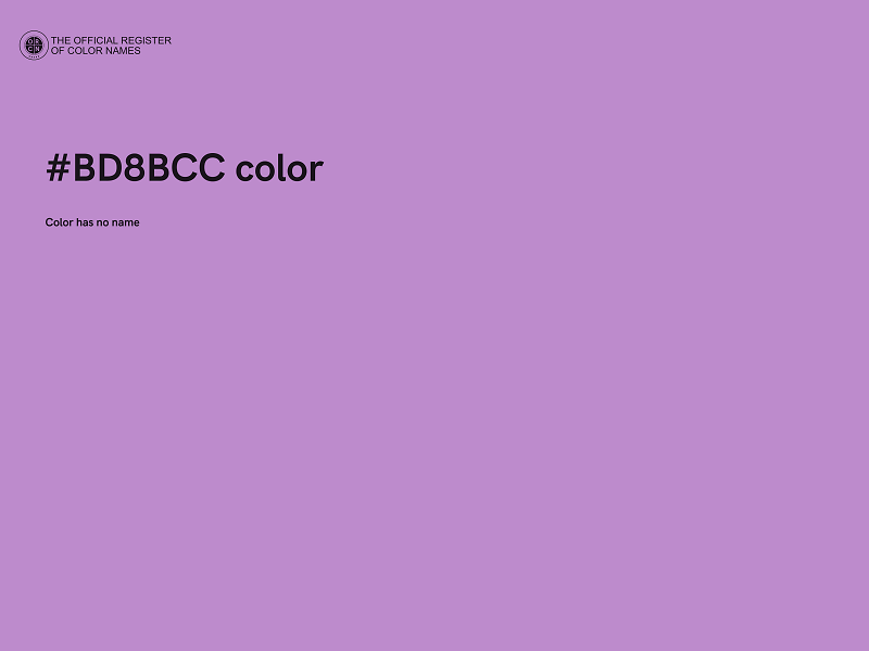 #BD8BCC color image
