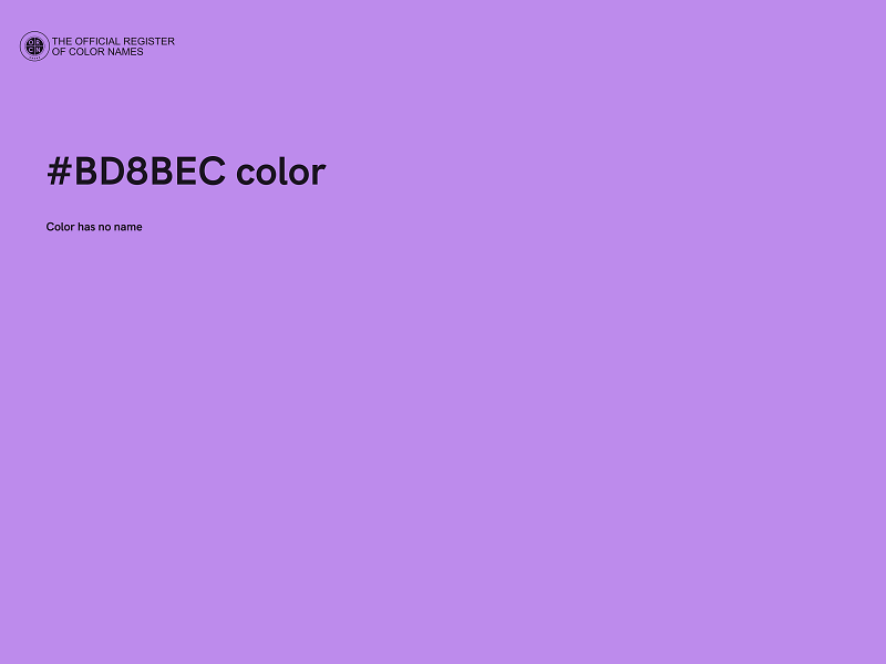 #BD8BEC color image