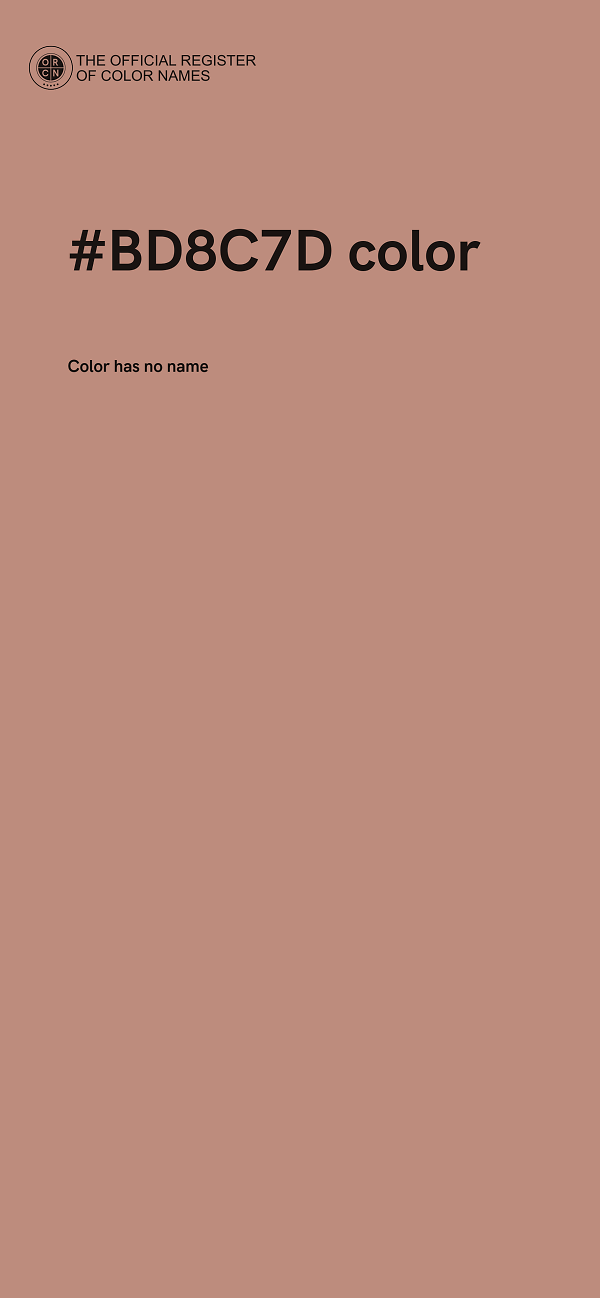 #BD8C7D color image