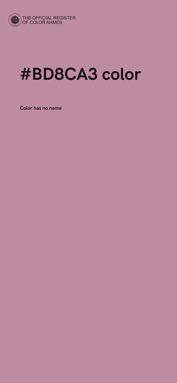 #BD8CA3 color image