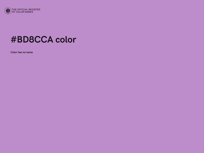 #BD8CCA color image