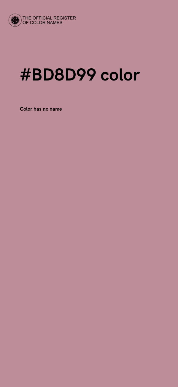 #BD8D99 color image