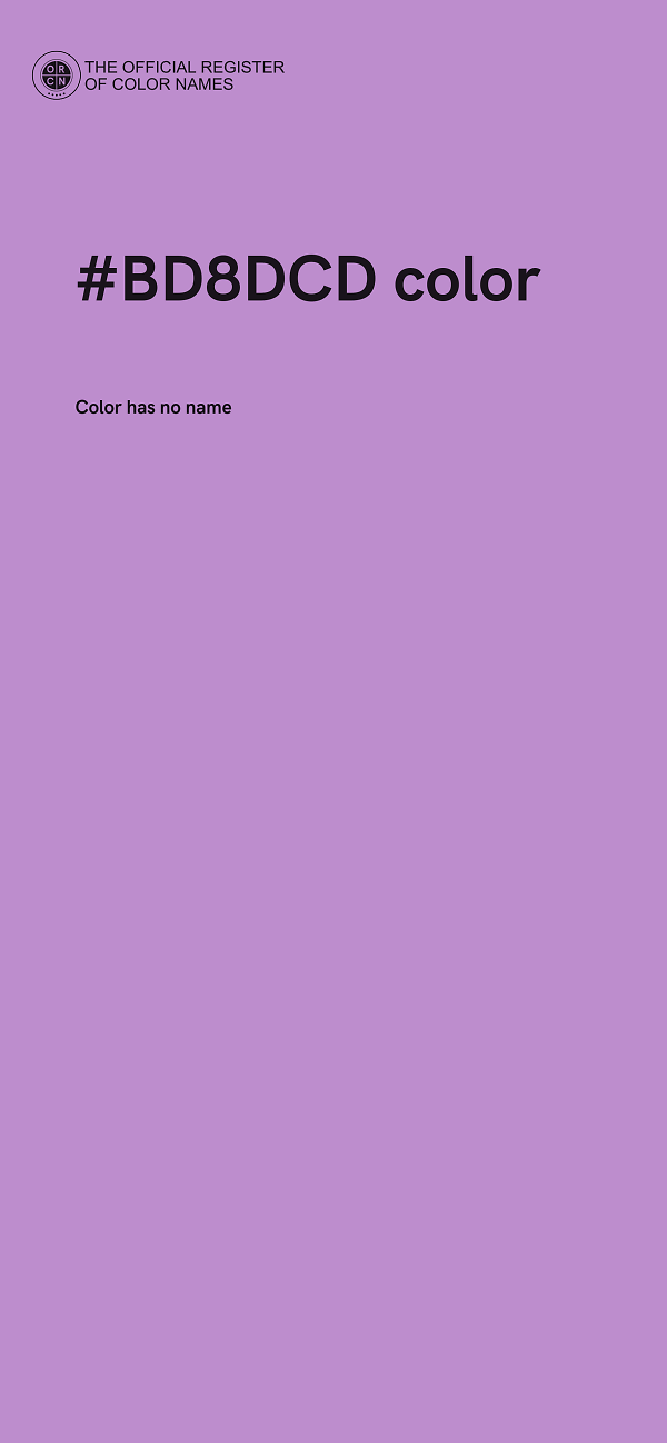 #BD8DCD color image
