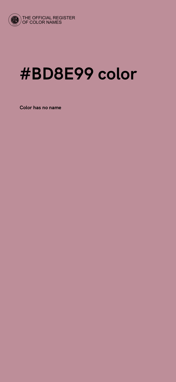 #BD8E99 color image