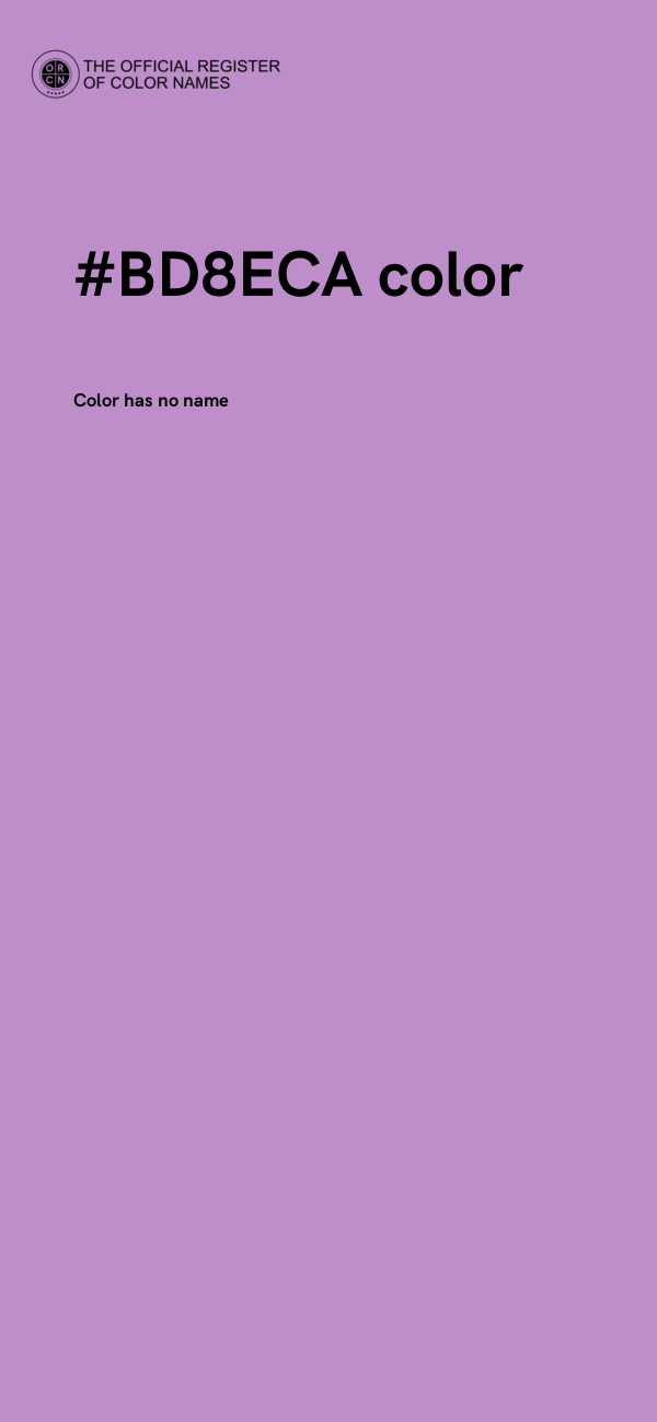 #BD8ECA color image