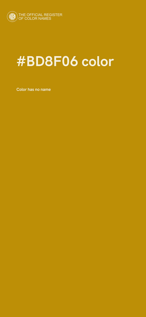 #BD8F06 color image