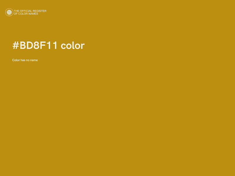 #BD8F11 color image