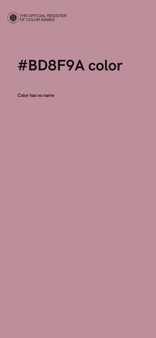 #BD8F9A color image