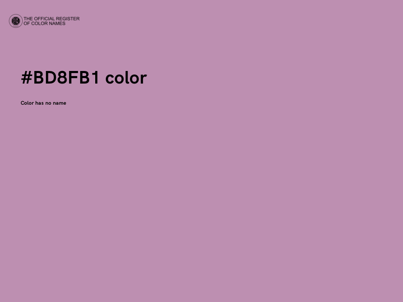 #BD8FB1 color image