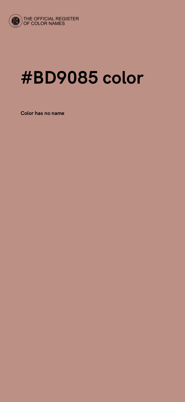 #BD9085 color image